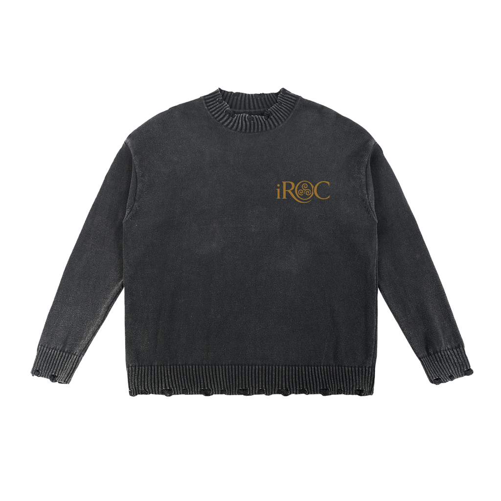 Vintage Washed Hand-Frayed Sweater